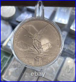 2023 Mexico BU Silver 5 oz Libertad Mexican Coin in direct fit capsule