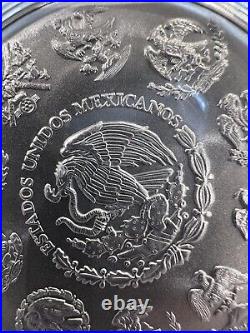 2023 Mexico BU Silver 5 oz Libertad Mexican Coin in direct fit capsule