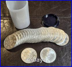 2023 Mexico BU Silver Libertad 1 oz Coin Tube of 25 Coins FREE PRIORITY SHIP