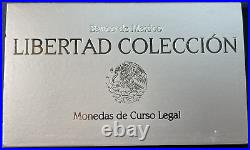 2023 Mexico BU Silver Libertad 5 Coin Set (1-1/2-1/4-1/10-1/20 Oz) in Capsule