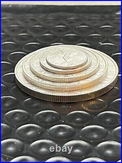 2023 Mexico BU Silver Libertad 5 Coin Set (1/20 1/10 1/4 1/2 & 1 oz) Fractional