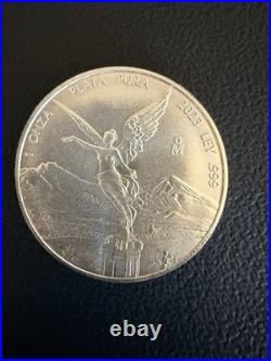 2023 Mexico Libertad 1 Onza Plata Pura. 999 Fine Silver Coin 613,000 Minted