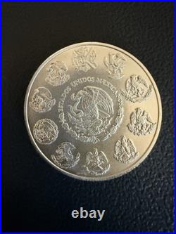 2023 Mexico Libertad 1 Onza Plata Pura. 999 Fine Silver Coin 613,000 Minted