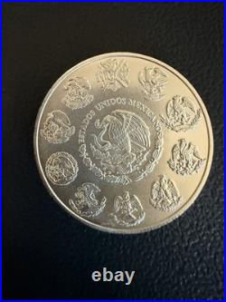 2023 Mexico Libertad 1 Onza Plata Pura. 999 Fine Silver Coin 613,000 Minted