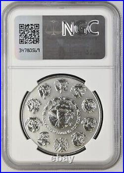 2023 Mexico Libertad 1 Onza Reverse Proof 1 oz. 999 Silver Coin NGC REV PF 70