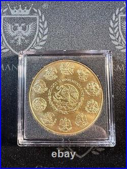 2023 Mexico Libertad 1 oz Silver Aztec Empire Woman Colored & Gold Gilded