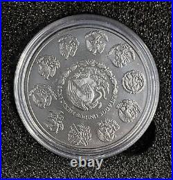 2023 Mexico Libertad 1oz Silver Santa Muerte Black Ruthenium And Color 400 Mint