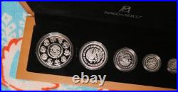 2023 Mexico Libertad 5 Coin. 999 Silver Proof Set in Wood Case with COA