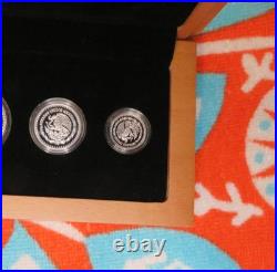 2023 Mexico Libertad 5 Coin. 999 Silver Proof Set in Wood Case with COA