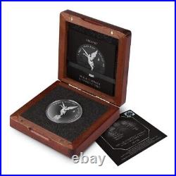 2023 Mexico Libertad Black Platinum & Diamond Dust Wooden Box COA 500 minted