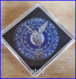 2023 Mexico Libertad Blue Eye 1 oz silver colorized coin