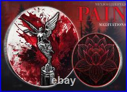 2023 Mexico Libertad Colorized Meditation Journeys Pain Edition. 999 1 oz Silver 2023 Mexico Libertad Colorized Meditation Journeys Pain Edition. 999 1 oz Silver