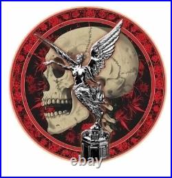 2023 Mexico Libertad Day of the Dead 1 oz Silver Colorized Coin Mintage of 399