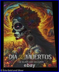 2023 Mexico Libertad Dia De Los Muertos 1 oz Silver Colorized Coin in OGP 2023 Mexico Libertad Dia De Los Muertos 1 oz Silver Colorized Coin in OGP