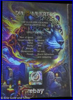 2023 Mexico Libertad Dia De Los Muertos 1 oz Silver Colorized Coin in OGP 2023 Mexico Libertad Dia De Los Muertos 1 oz Silver Colorized Coin in OGP