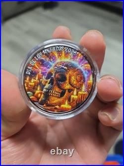 2023 Mexico Libertad Dia de Los Muertos Silver 1oz Colorized 2023 Mexico Libertad Dia de Los Muertos Silver 1oz Colorized