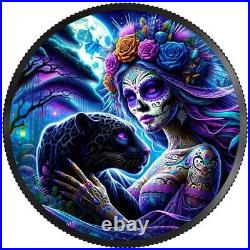 2023 Mexico Libertad Dia de los Muertos 1 oz Silver Colorized Coin