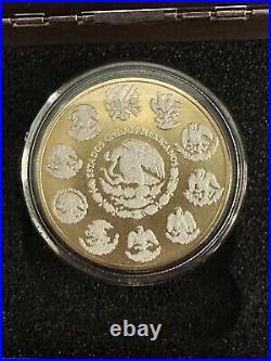 2023 Mexico Libertad Diamond Dust & 24K Gold 1 oz Silver Coin in OGP