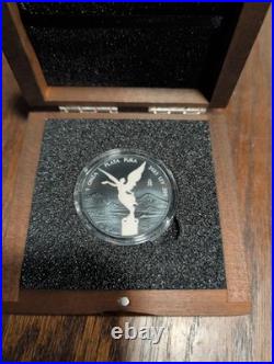 2023 Mexico Libertad Diamond Dust Black Platinum 1oz Silver Coin