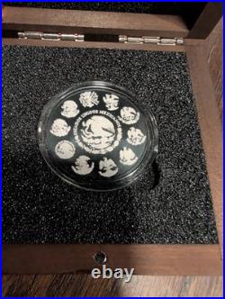 2023 Mexico Libertad Diamond Dust Black Platinum 1oz Silver Coin