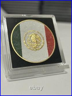 2023 Mexico Libertad Diamond Dust Flag Coin 1 oz Silver with Mintage of 500