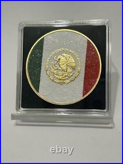 2023 Mexico Libertad Diamond Dust Flag Coin 1 oz Silver with Mintage of 500