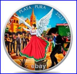 2023 Mexico Libertad Fiesta Edition 1 oz Silver Coin