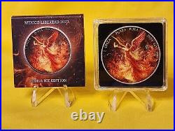 2023 Mexico Libertad Fire Edition 1 oz Silver Coin mintage 250