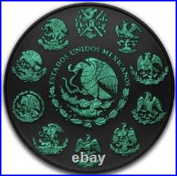 2023 Mexico Libertad Glow-in-the-dark Black Platinum Edition 1 oz Silver Coin