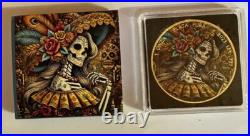 2023 Mexico Libertad Jose Guadalupe's La Catrina 24K Gild 1 oz silver Color coin