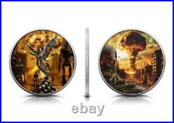 2023 Mexico Libertad Judgement Day- Dark Glow affect 1 oz silver coin