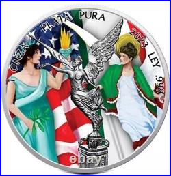 2023 Mexico Libertad Meets Liberty Edition 1 oz. 999 Silver Libertad Coin