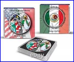 2023 Mexico Libertad Meets Liberty Edition 1 oz. 999 Silver Libertad Coin