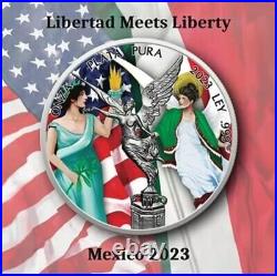 2023 Mexico Libertad Meets Liberty Edition 1 oz. 999 Silver Libertad Coin