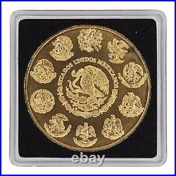 2023 Mexico Libertad Mexican Ghost Rider Biker 24K GILDED 1 oz Silver Colorized