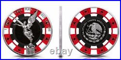 2023 Mexico Libertad POKER CHIP 1 oz. 999 Silver Coin