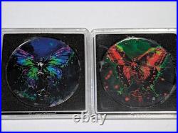 2023 Mexico Libertad Pandorian Butterfly Set Of 2 1oz Silver Coins