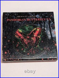 2023 Mexico Libertad Pandorian Butterfly Set Of 2 1oz Silver Coins