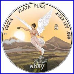 2023 Mexico Libertad Prairie Sunrise 1 oz. 999 Silver Colorized Coin