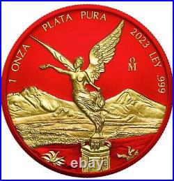 2023 Mexico Libertad SPACE METALS-SPACE RED by Germania Sleeve COA 500 minted