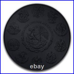 2023 Mexico Libertad Santa Muerte Black Platinum1 oz silver Colorized coin
