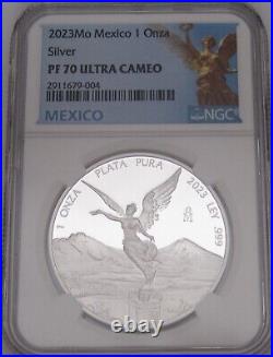 2023 Mexico Libertad Silver NGC PF70 ULTRA CAMEO Proof Set=THE BEST & 1 SET LEFT