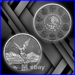 2023 Mexico Libertad Silver Ring 1 oz Silver Ruthenium Ennobled Coin