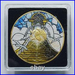 2023 Mexico Libertad Stained Glass Heaven & Hell 1oz Silver Coin Set of 2