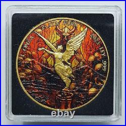 2023 Mexico Libertad Stained Glass Heaven & Hell 1oz Silver Coin Set of 2