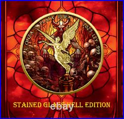 2023 Mexico Libertad Stained Glass Heaven & Hell 2 x 1 oz. 999 Silver Coin Set