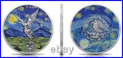 2023 Mexico Libertad Starry Night Edition Coin Colorized 1 oz. 999 Silver