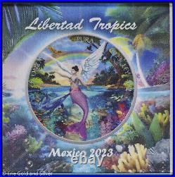 2023 Mexico Libertad Tropics Mermaid Edition 1 oz Silver Coin in OGP