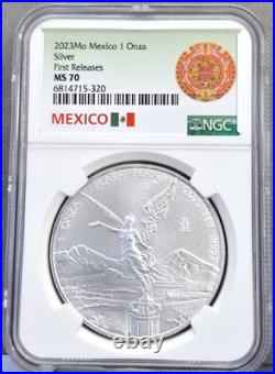 2023 Mexico Silver Libertad 1 Onza Ngc Ms 70 First Releases Gem Perfect 1 Oz