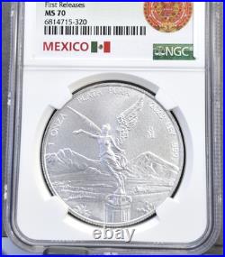 2023 Mexico Silver Libertad 1 Onza Ngc Ms 70 First Releases Gem Perfect 1 Oz
